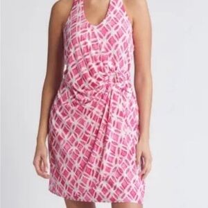 🌴NEW Tommy Bahama Clare Faux Wrap Halter Dress - Size Small
